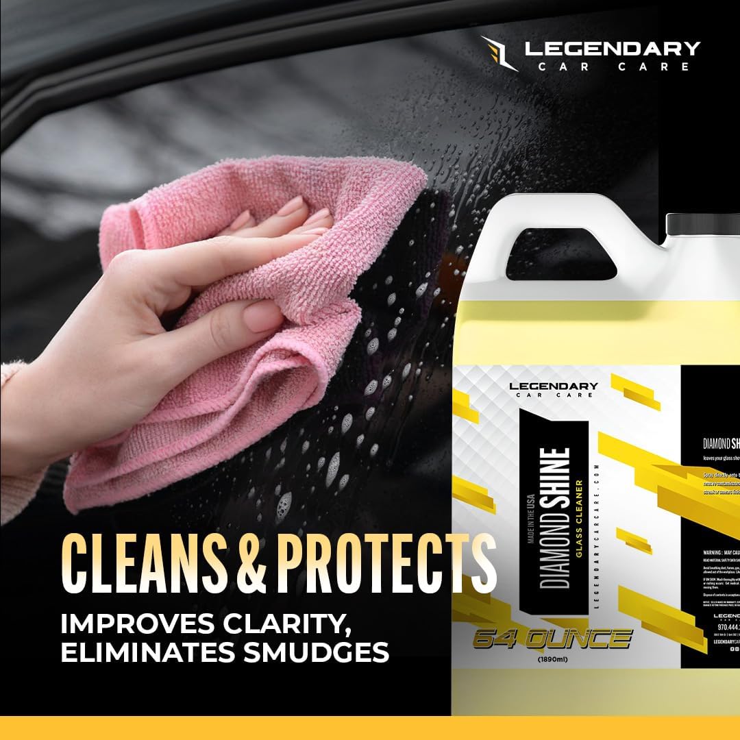 Legendary Glass Cleaner 16oz - Auto Window Cleaner Spray for Car Windows & Windshield - No Streaks, Ammonia-Free, Tint Safe - Interior/Exterior Use
