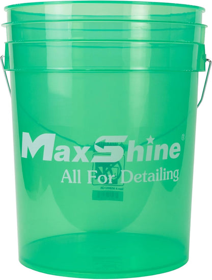 Maxshine 3.5 Gallon Universal Detailing Bucket (Red) – Car Wash Bucket for Scratch-Free Washing – Garage Storage & Auto Detailing Tool Holder – Holds Soap, Foam Cannon, Brushes, Microfiber Towels