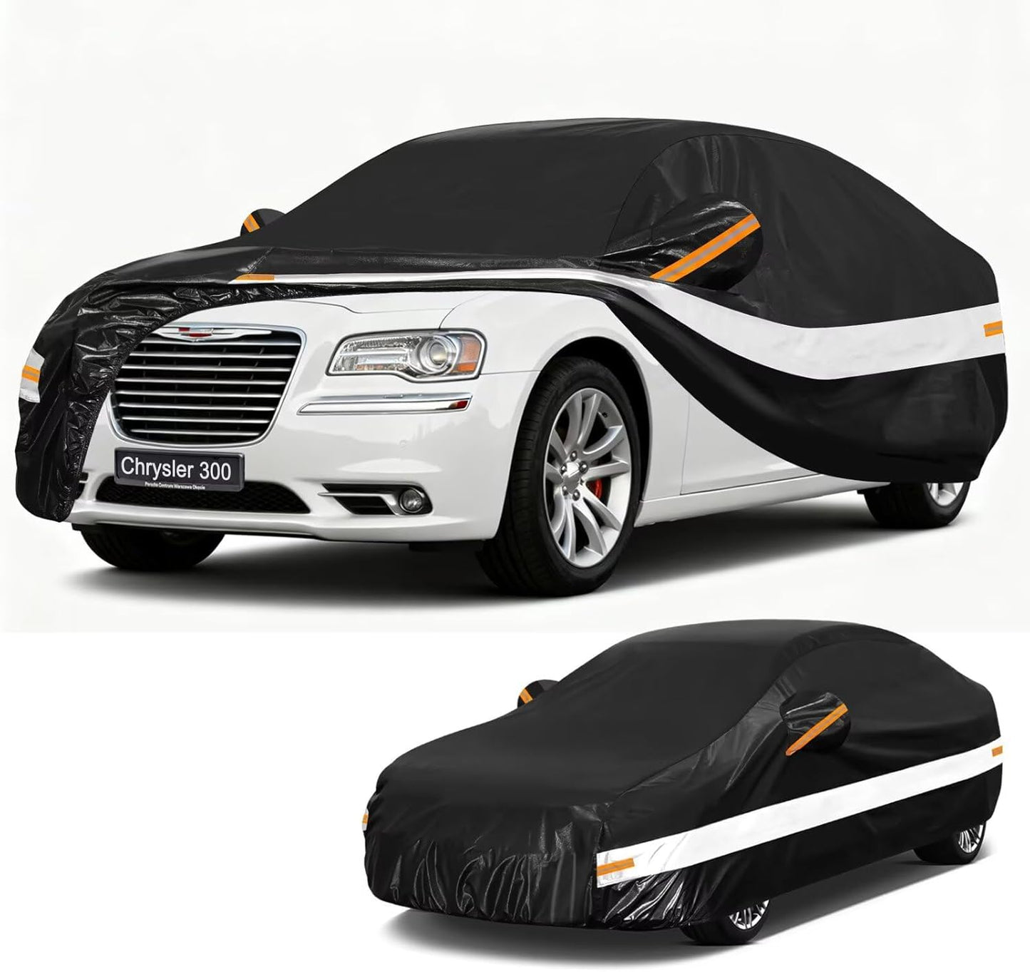 10 Layers Car Cover Custom Fit for Mercedes Benz C Class C250 C300 C43 C63 (1993-2026), Waterproof All Weather for Automobiles, Outdoor Full Cover Sun Dust Rain Protection with Cotton. Black - Colors A
