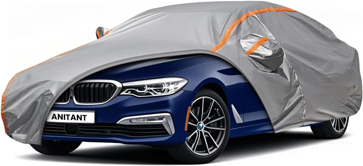 Waterproof Sport Car Cover, Super Lightweight Small Outdoor Car Cover Rain Car Covers for Automobiles All Weather Waterproof Fit Coupe 163" to 178"