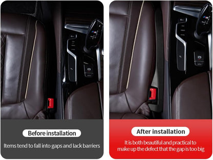 IHOTDER 2PCS Car Seat Gap Filler - Car Seat Gap Filler Organizer for Holding Phone,Key,Purse - Universal Car Gap Filler Fits Car Truck SUV Car Interior Accessories (Black/2PCS)…