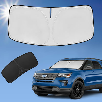 for Toyota Tacoma 2016-2023 2024 2025 2026 Sun Shade Sunshade Windshield Cover - 4 Layers Front Window Shade Custom Fit Tacoma 2Dr 4Dr Pickup Sun Visor 240T Shade Blocks UV Rays Car Accessories - Colors E