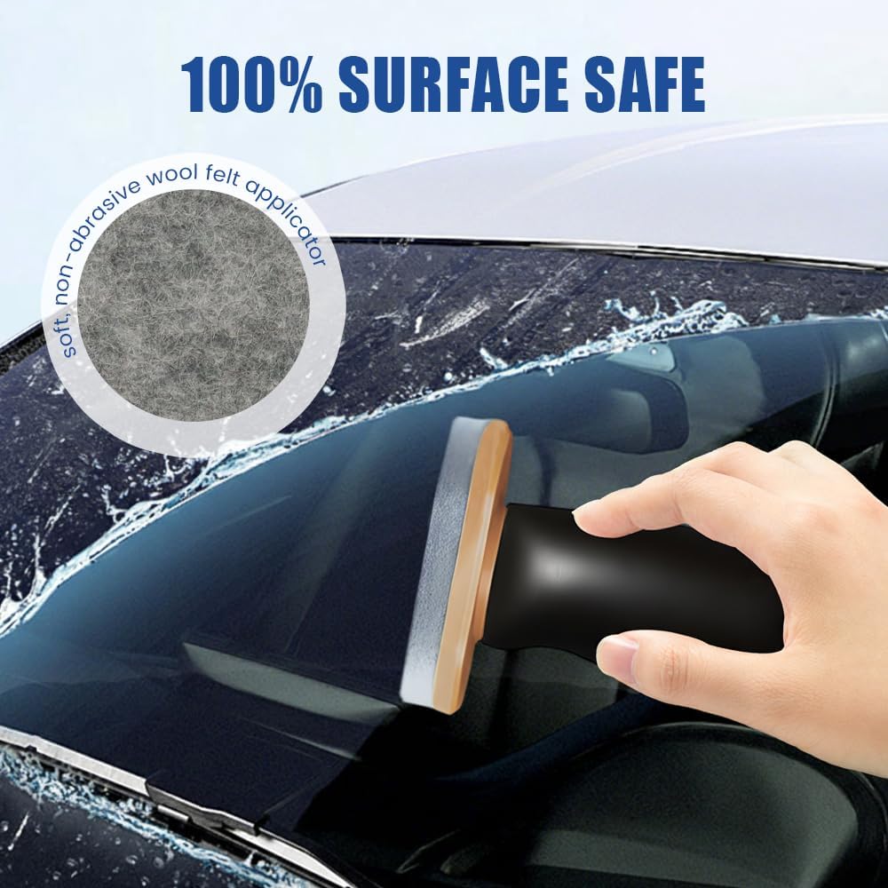 2026 Handheld Glass Oil-Film Remover, New Upgrade Emulsion Cleaner Glass Cleaning Board for Cars, Multifunctional Oil Film Remover for Windshield, Car Glass Brush for Car Maintenance (1, 100g)
