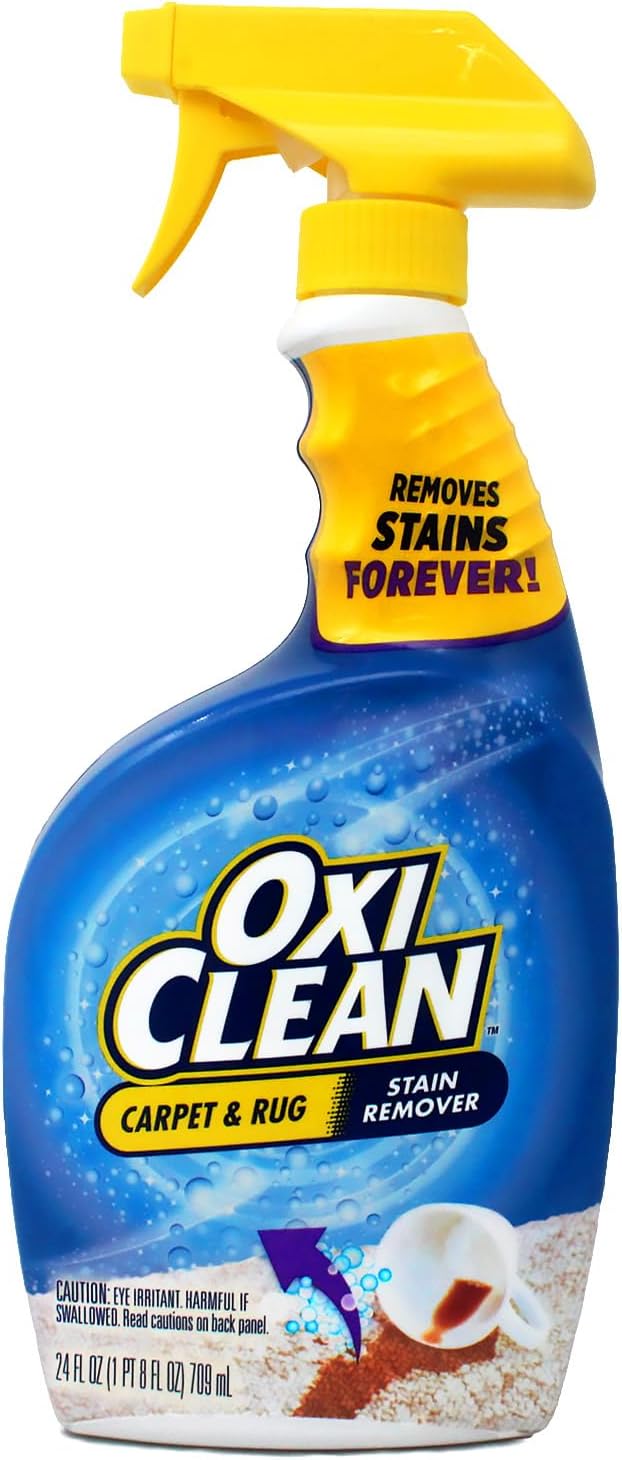 OxiClean Carpet & Rug Stain Remover Liquid Spray, 24 Fluid Ounce