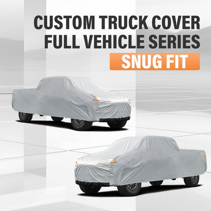 Kayme Sedan Car Cover Waterproof All Weather for Automobiles - See Vehicle Size Chart for Accurate Fit - Outdoor Full Exterior Cover Sun Rain Snow UV Protection with Zipper. Size A4 (See Size Chart)