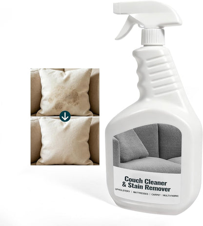 Upholstery Cleaner for Couch Furniture: Strength Multi-Surface Stain Remover Spray for Carpet Spot - Pet-Safe Non-Toxic Quick-Drying for Fabric Sofas Rug Furniture Couches & Car Interiors