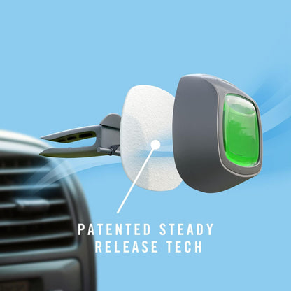 Febreze Car Odor-Fighting Car Freshener Vent Clip Linen & Sky, 0.06 fl oz, 3 Ct Pack of 2