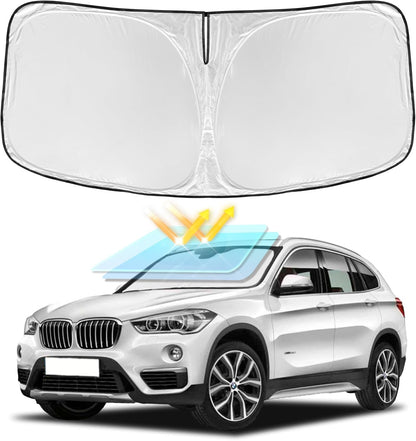 for Toyota Tacoma 2016-2023 2024 2025 2026 Sun Shade Sunshade Windshield Cover - 4 Layers Front Window Shade Custom Fit Tacoma 2Dr 4Dr Pickup Sun Visor 240T Shade Blocks UV Rays Car Accessories - Colors C