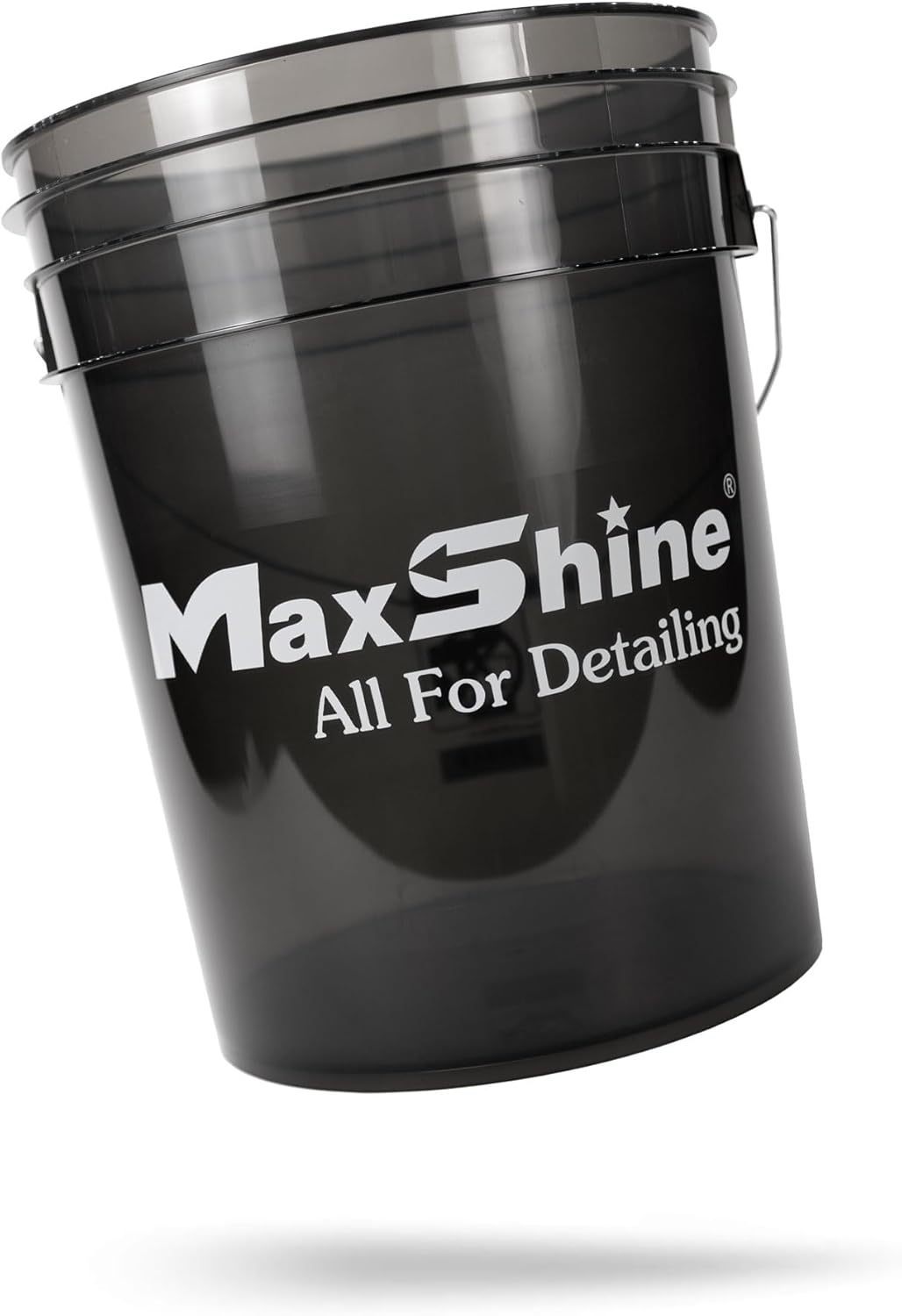 Maxshine 3.5 Gallon Universal Detailing Bucket (Red) – Car Wash Bucket for Scratch-Free Washing – Garage Storage & Auto Detailing Tool Holder – Holds Soap, Foam Cannon, Brushes, Microfiber Towels
