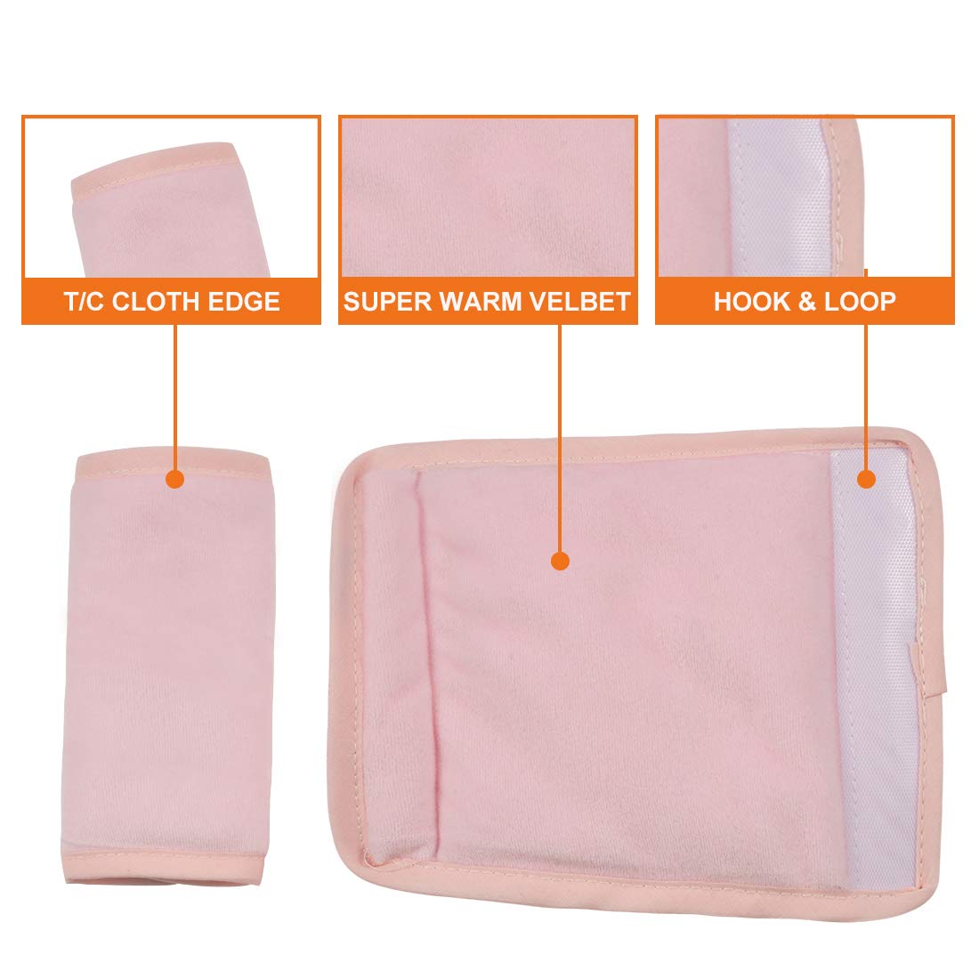 COOLBEBE Car Seat Straps Shoulder Pads for Baby Kids, Super Soft Seat Belt Covers for All Car Seats/Pushchair/Stroller/High Chair