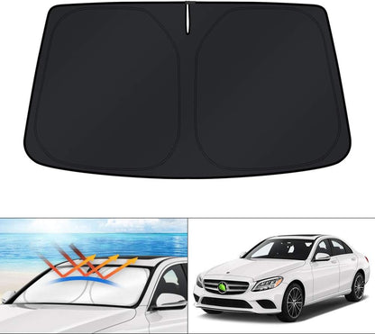 KUST Windshield Sun Shade for Toyota RAV4 2019-2022 2023 2024 2025 2026 Window Accessories Shade Sun Visor Cover Foldable Block UV Rays - Colors F