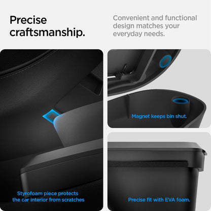 Spigen Door Pocket XL Car Trash Can [with Magnetic Lid] Waterproof Door Pocket Organizer 2025 2026 Tesla Model Y Juniper Premium & Performance Accessories - Driver Side Only