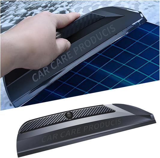 Car Window Squeegee, Silicone Vehicle Glass Water Cleaning Wiper Blade for Drying, Professional Automotive Mirror Scraper Cleaner Accessories, Universal for SUV, Sedan, Truck
