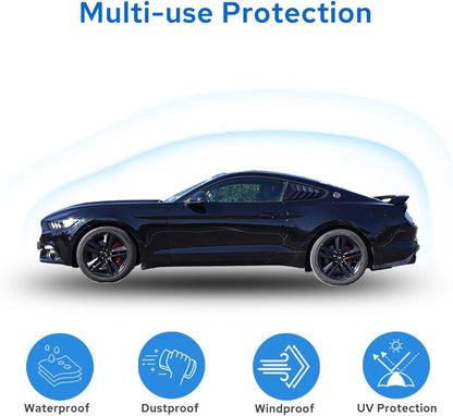 Avecrew Car Cover Waterproof All Weather for Automobiles, Outdoor Heavy Duty Full Exterior Covers for Sedan(194"-208")