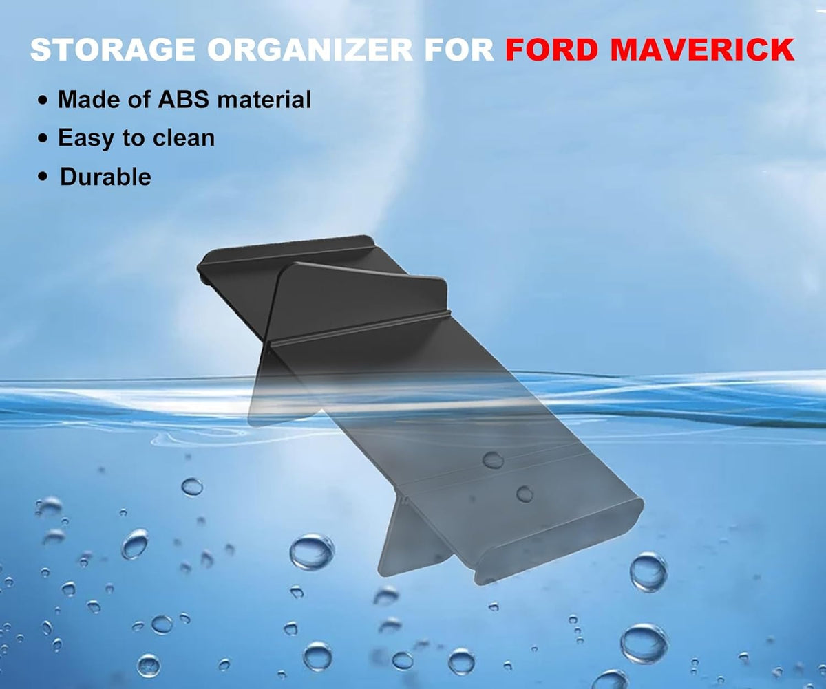 Car Storage Organizer for Ford Maverick 2026 2025 2024 2023 2022 Glove Box Organizers Insert Compartment Tray ABS Black Dividers for Ford Maverick Accessories