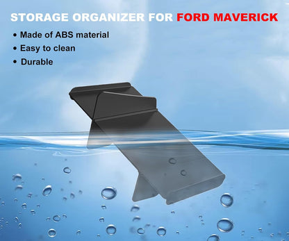 Car Storage Organizer for Ford Maverick 2026 2025 2024 2023 2022 Glove Box Organizers Insert Compartment Tray ABS Black Dividers for Ford Maverick Accessories