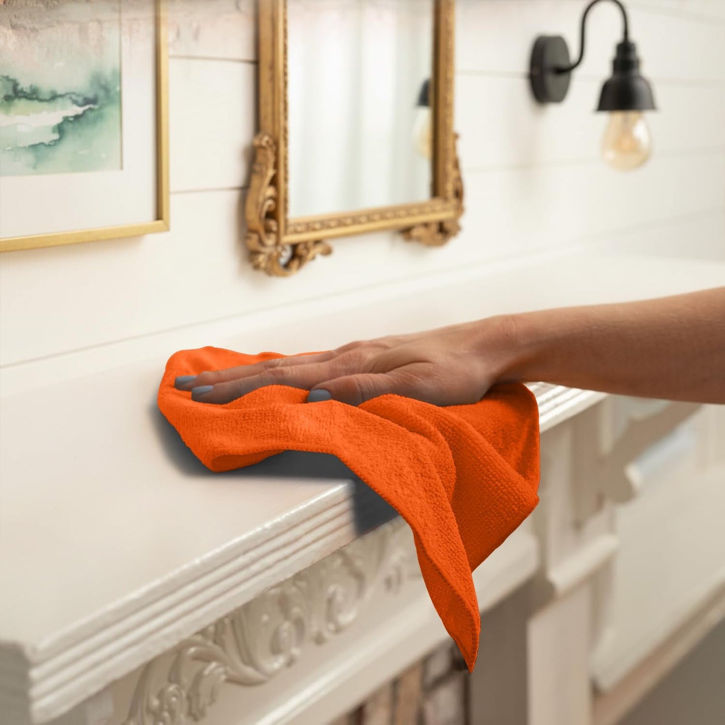 Avalon Towels Microfiber Cleaning Cloths (Value Pack of 36) - Size 16 x 16 Inches, Highly Absorbent Cleaning Rags, Lint Free, Reusable and Washable, Microfiber Towels for Cars