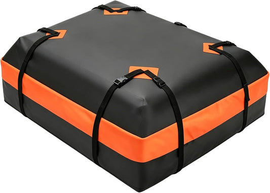 DUMOS Car Rooftop Cargo Carrier Bag Waterproof 20 Cubic Feet for All Cars | with Anti-Slip Mat, Combination Luggage Lock, Reinforced Straps & Door Hooks, Fit Vehicles with/without Roof Racks