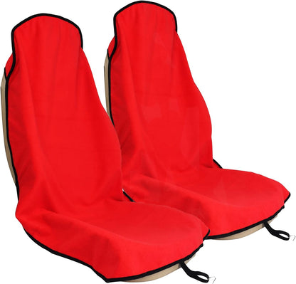Car Seat Cover Protector Front Seats,for Gym Workout,Running,Swimming,Beach and Hiking,Waterproof Sweat Towel Bucket Seat Covers for Cars SUV Trucks (Black, 1Pcs)