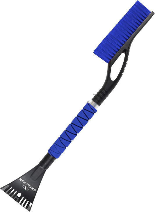 Snow Joe 45" Multi-Purpose Ice Scraper and Extendable Snow Brush for Car Windshield with Foam Grip and 360-Degree Pivoting Brush Head, SJEG-SB45S