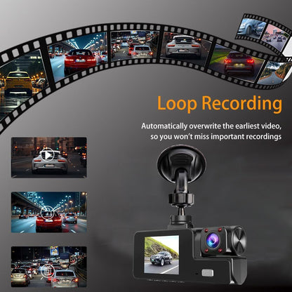 1080P Dual Dash Camera for Car Front and Inside Dashcam Car Security Video Recorder,170°Wide Angle Vehicle Cam,WDR,G-Sensor,2’’ IPS Screen,Loop Recording,Night Vision (Dual Dash Cam Without Card)