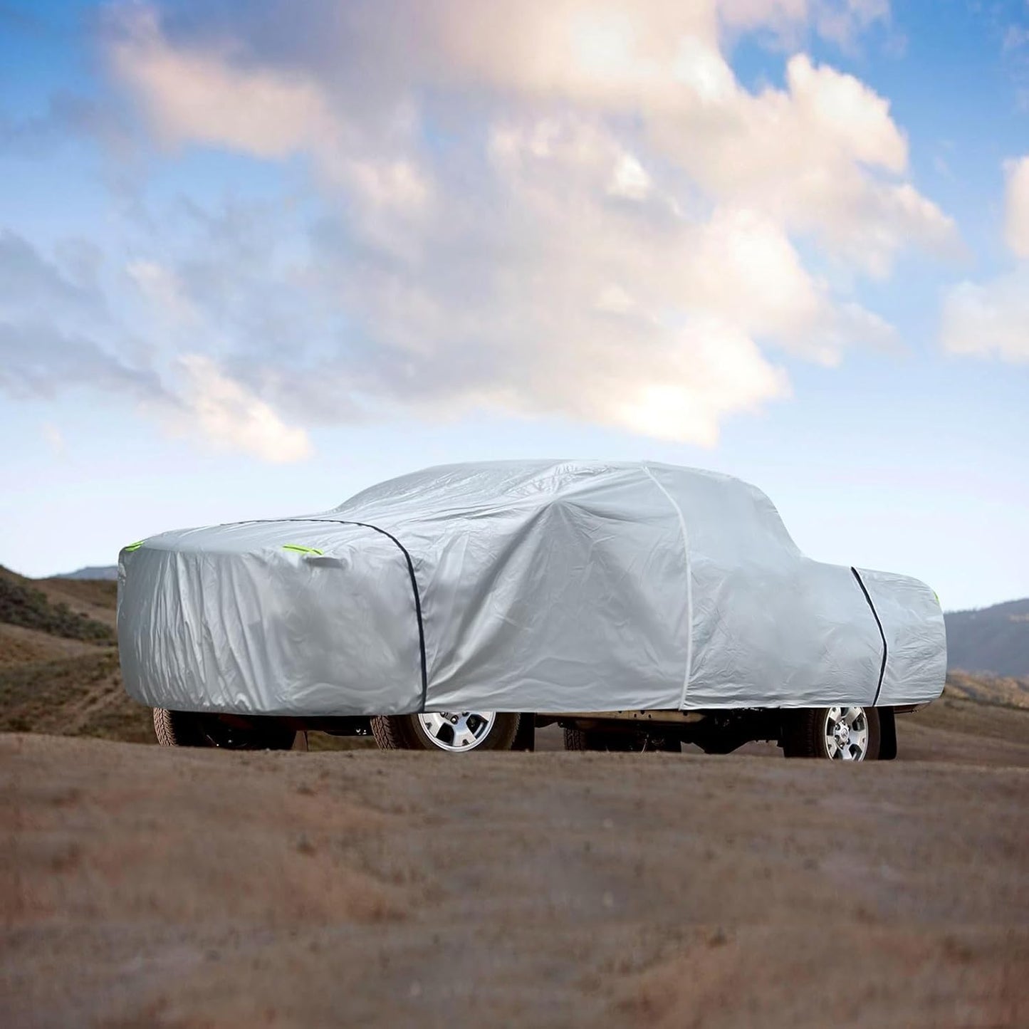 6 Layers Car Cover Waterproof All Weather for Automobiles, Size A3 with Zipper Cotton Fit for Toyota Camry, Honda Accord, Ford Mustang, Chevy Camaro/Malibu,Kia Optima/K5 (187-198 inch)