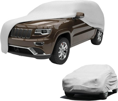 Budge Lite Car Cover, Indoor Protection, Breathable Dustproof Cover, Fits Mid-Size Sedans up to 200 Inches, Gray, Size 3