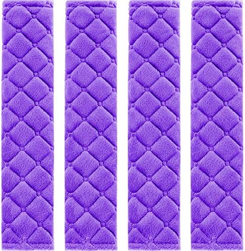 Tatuo 4 Pack Seat Belt Cover Extra Long Seat Belt Pads for Car Soft Comfort Shoulder Strap Covers Harness Pads Helps Protect Your Neck and Shoulder(10.6 Inch,Black)