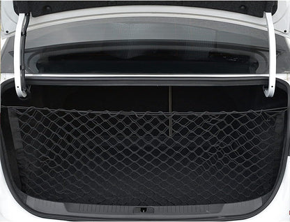 Car Rear Cargo Net, Adjustable Elastic Storage Organizer Net, Trunk Cargo Storage Net, Universal Fit for Car, Vehicle, SUV (43.3"x 15.8")