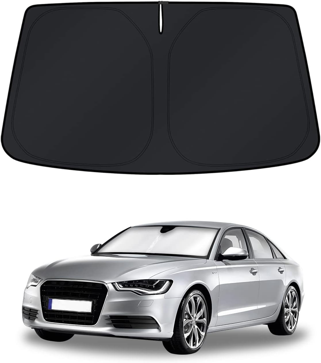 KUST Windshield Sun Shade for Toyota RAV4 2019-2022 2023 2024 2025 2026 Window Accessories Shade Sun Visor Cover Foldable Block UV Rays - Colors A