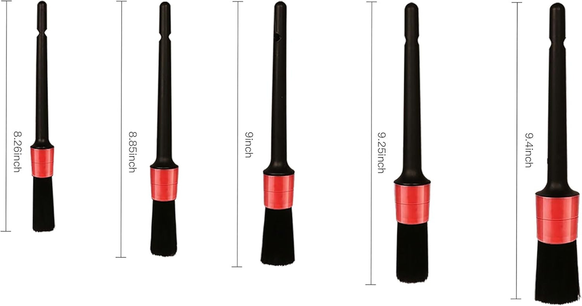 Ultra-Soft Car Detailing Brush Set, Scratch-Free Cleaning Brushes for Interior and Exterior, Air Vents, Dashboard, Wheels, Engine Bay, and Leather Surfaces