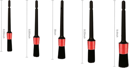 Ultra-Soft Car Detailing Brush Set, Scratch-Free Cleaning Brushes for Interior and Exterior, Air Vents, Dashboard, Wheels, Engine Bay, and Leather Surfaces