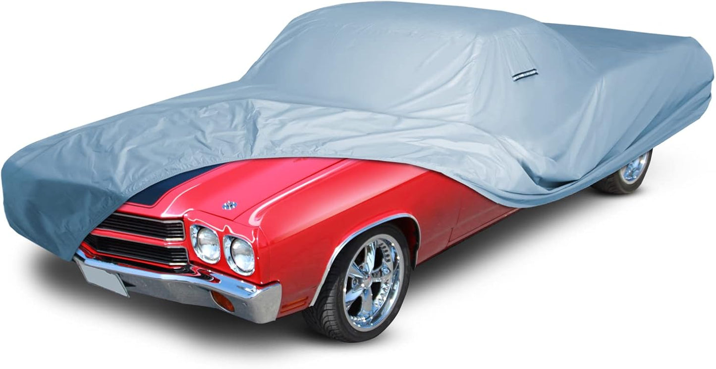 iCarCover Premium Car Cover for 1970-1972 Chevy Monte Carlo Heavy Duty Waterproof All-Weather Automobiles Custom Fit Indoor Outdoor UV Snow Protection Covers with Straps and Bag - Colors C