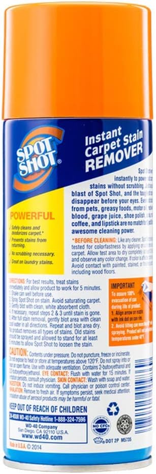 Spot Shot Professional Instant Carpet Stain Remover with Trigger Spray, 32 OZ