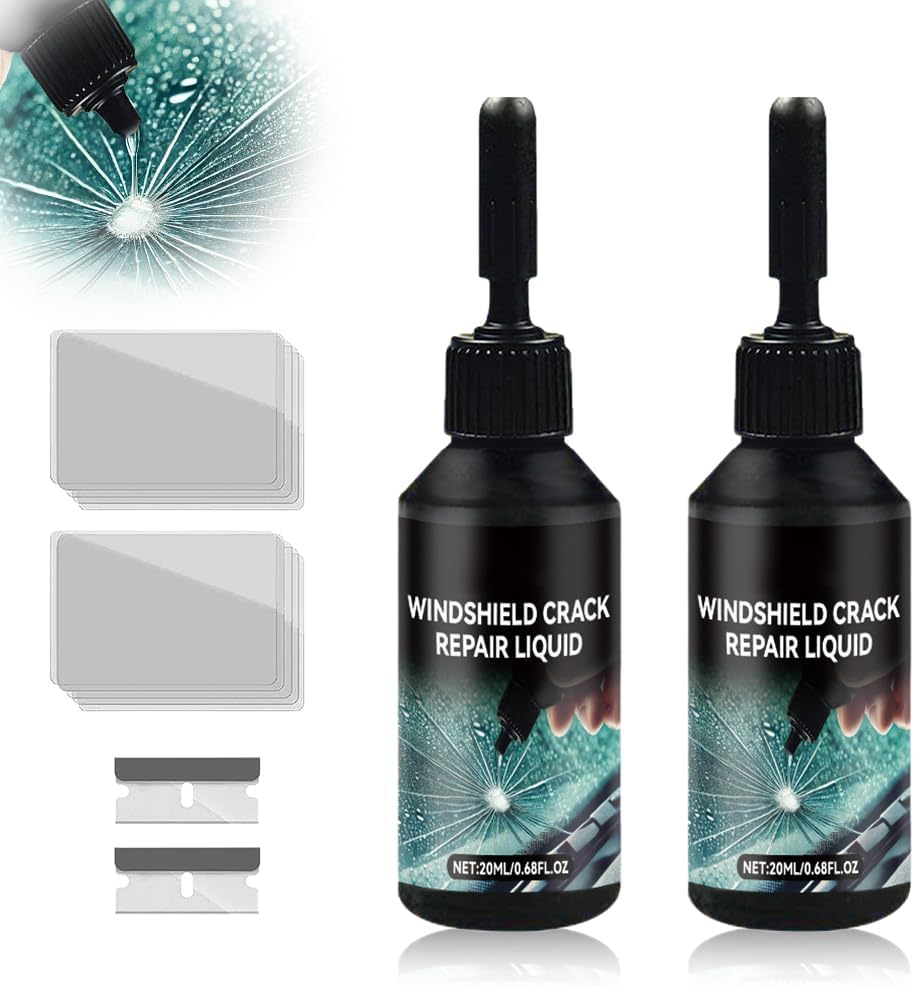 YAUNJI Windshield Chip Repair Kits, 2026 Upgraded Cracked Windshield Repair Kit for Car Chips and Cracks, Universal Cracks Gone Glass Saver Kit Must-Have for Vehicle Most Cars (1)