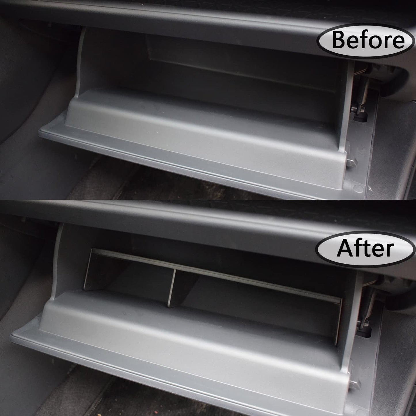TACORBO Glove Box Organizer Compatible with RAV4 2025 2024 2023 2022 2021 2020 2019 Accessories, Insert Glove Compartment Dividers Black ABS Materials – Not for Large Glove Box Versions
