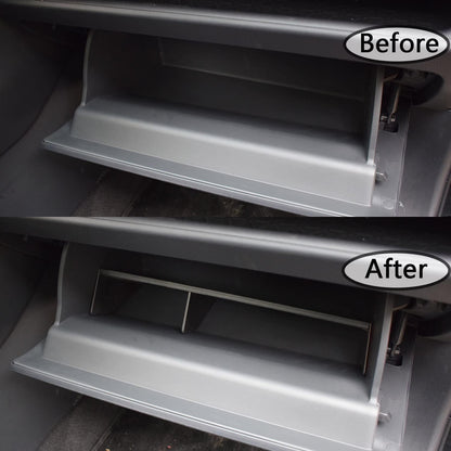 TACORBO Glove Box Organizer Compatible with RAV4 2025 2024 2023 2022 2021 2020 2019 Accessories, Insert Glove Compartment Dividers Black ABS Materials – Not for Large Glove Box Versions