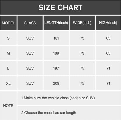 Car Cover Waterproof All Weather for Automobiles, 6 Layers Outdoor Full Exterior Cover Rain Sun UV Snowproof Protection with Zipper Cotton, Mirror Pocket for Sedan (190-195 inch)
