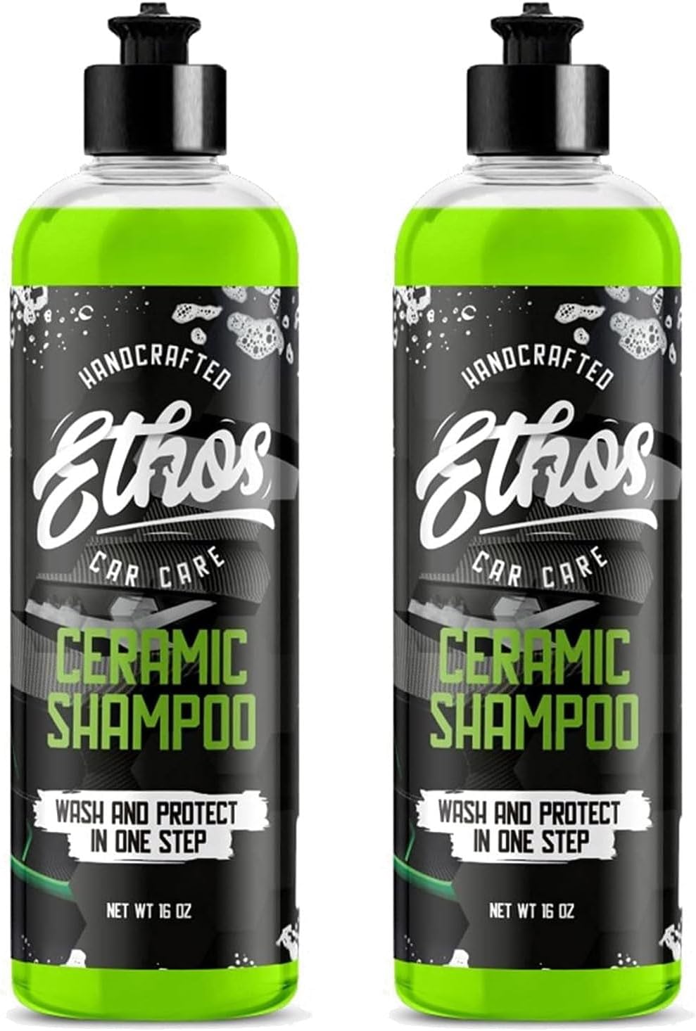 Ceramic Car Shampoo - Slick Car Wash Soap for Ceramic Coatings - pH-Balanced Car Wash Shampoo - Adds Hydrophobic Protection | Enhances Coatings, Waxes or Sealants | Incredible Shine