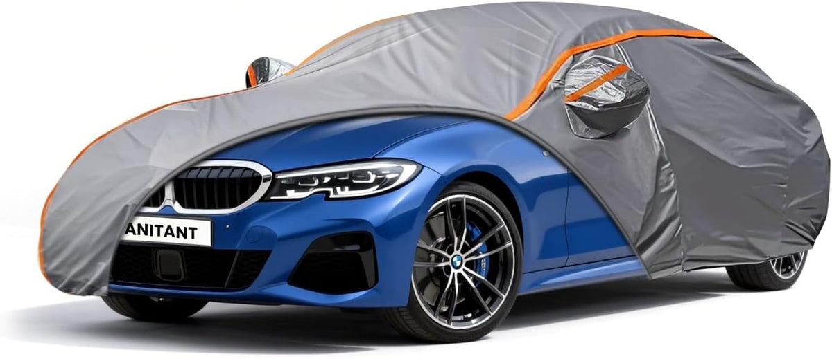 Waterproof Sport Car Cover, Super Lightweight Small Outdoor Car Cover Rain Car Covers for Automobiles All Weather Waterproof Fit Coupe 163" to 178"
