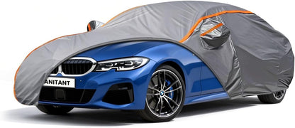 Waterproof Sport Car Cover, Super Lightweight Small Outdoor Car Cover Rain Car Covers for Automobiles All Weather Waterproof Fit Coupe 163" to 178"