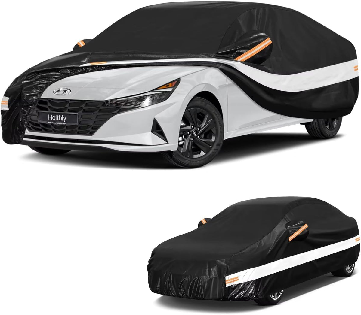 10 Layers Car Cover Custom Fit for Mercedes Benz C Class C250 C300 C43 C63 (1993-2026), Waterproof All Weather for Automobiles, Outdoor Full Cover Sun Dust Rain Protection with Cotton. Black - Colors C