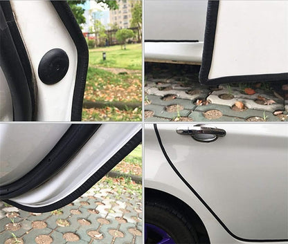MYFAMIREA 33Ft(10M) Long Car Door Edge Guards, U Shape Edge Trim Rubber Seal Protector Car Door Protection Anti-Collision Rubber Clips Easy to Cut No Need Adhesive Fit for Most Vehicles| Black