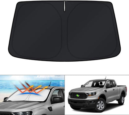 KUST Windshield Sun Shade for Toyota RAV4 2019-2022 2023 2024 2025 2026 Window Accessories Shade Sun Visor Cover Foldable Block UV Rays - Colors A