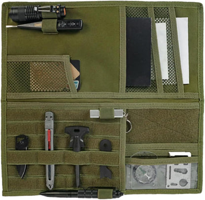 ZIMISI Tactical Molle Car Visor Organizer, 600D Oxford Cloth Truck Visor Molle Panel Sunshade Storage Pouch Holder with Multi-Pocket, Tactical Gear Car Sun Visor Organizer for Most Cars (Black)