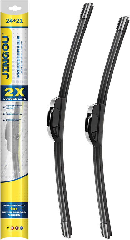 26''+18'' Front Windshield Wiper Blades Compatible with 2012-2017 Toyota Camry/2004-2009 Toyota Prius OEM QUALITY Premium All-Season Automotive Replacement Wipers (Pack of 2) - Colors B