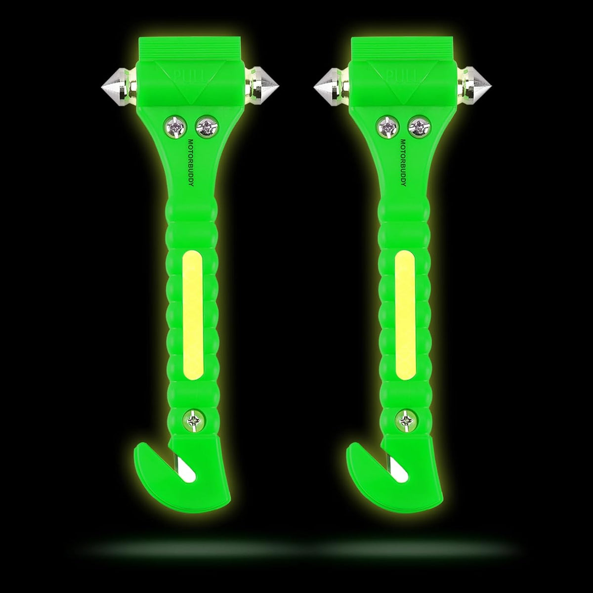 MOTORBUDDY 4-Pack Emergency Escape Hammer Seat Belt Cutter,Auto Car Safety Hammer with Window Glass Breaker，Escape Tool for Car Accidents