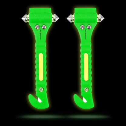 MOTORBUDDY 4-Pack Emergency Escape Hammer Seat Belt Cutter,Auto Car Safety Hammer with Window Glass Breaker，Escape Tool for Car Accidents