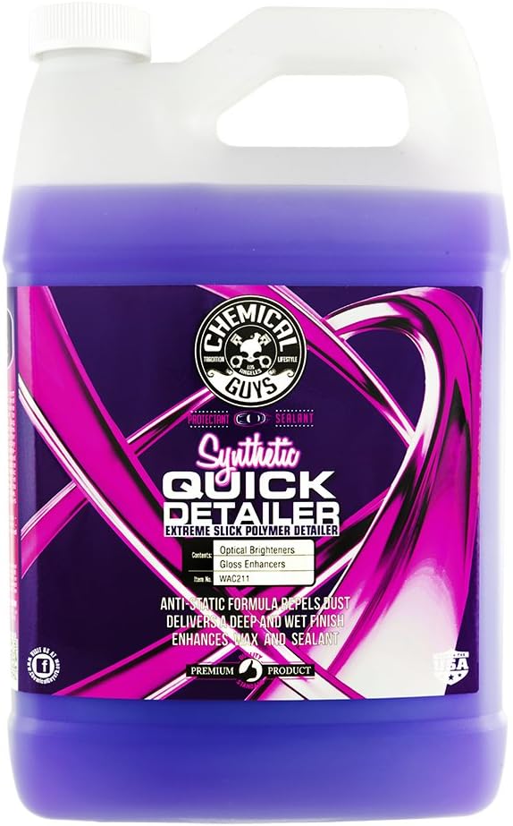 Chemical Guys WAC2111602 Synthetic Quick Detailer, Extreme Slick Polymer Detailer, Great for Cars, Trucks, SUVs, Motorcycles, RVs & More, 16 fl oz (2 Pack)