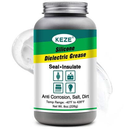 Keze Dielectric Grease for Electrical Connectors Automotive Marine Tune Up Dialectical Grease Spark Plug Boot Battery Terminal Electric Grasa Corrosion Salt Dirt Inhibitor, 1 Oz-1 Pack